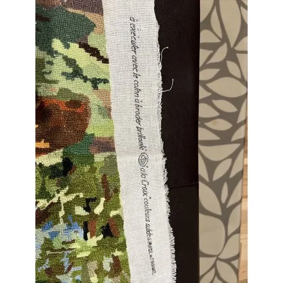 Finished Tapestry Needlepoint Creations MARGOT de Paris Canvas Wool VTG - Picture 4 of 5